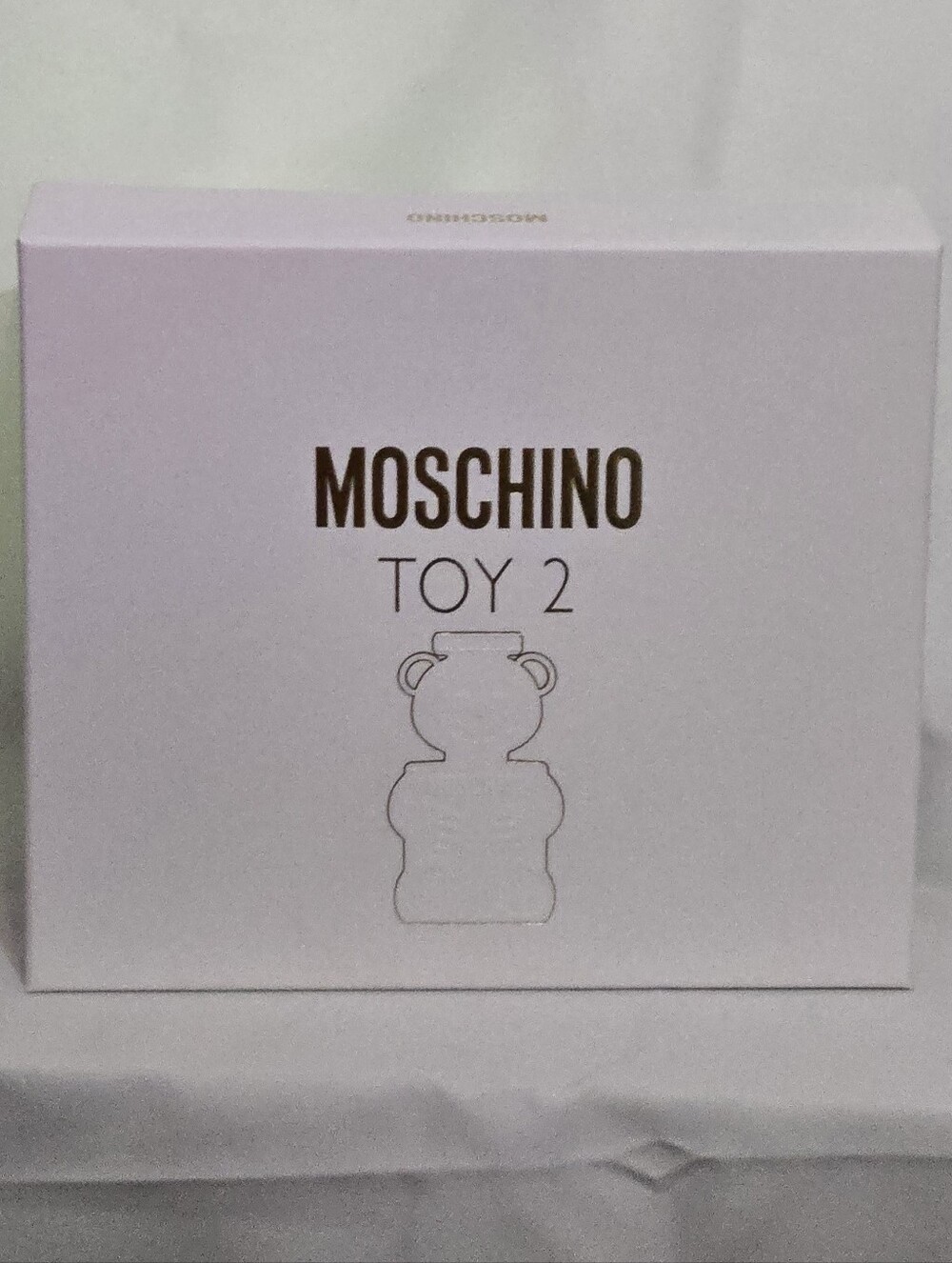 Moschino Toy 2 Perfume Bear Box - White and Gold Logo